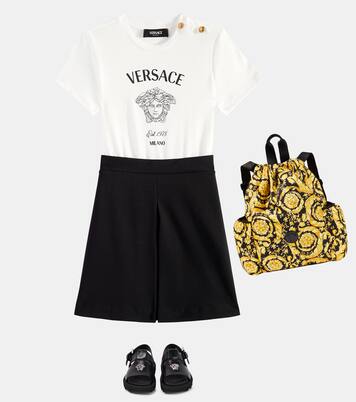 Medusa Milano cotton jersey dress | Versace Kids