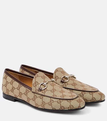 Jordaan Horsebit GG canvas loafers | Gucci