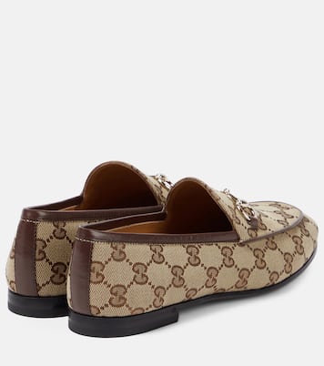 Jordaan Horsebit GG canvas loafers | Gucci