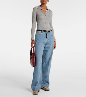 Jordaan Horsebit GG canvas loafers | Gucci