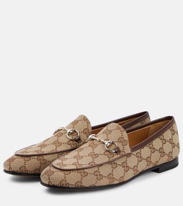 Jordaan Horsebit GG canvas loafers | Gucci