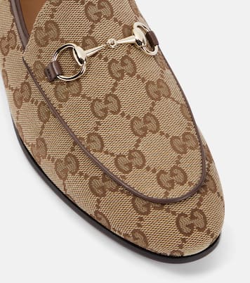 Jordaan Horsebit GG canvas loafers | Gucci
