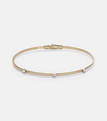 Armband Liquid Gold aus 14kt Gelbgold mit Diamanten | Stone and Strand