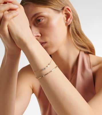 Armband Liquid Gold aus 14kt Gelbgold mit Diamanten | Stone and Strand