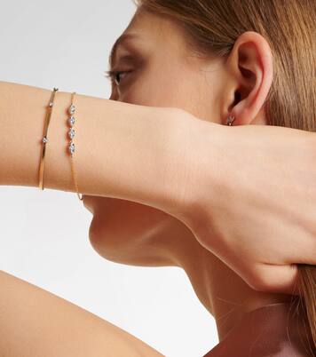 Armband Liquid Gold aus 14kt Gelbgold mit Diamanten | Stone and Strand