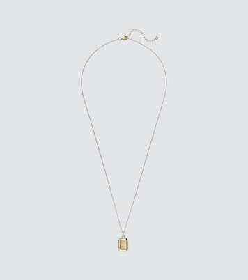Initial 14kt yellow gold pendant necklace | Mateo