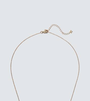 Initial 14kt yellow gold pendant necklace | Mateo
