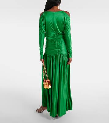 Robe longue en satin | Rabanne