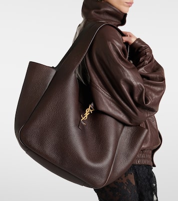 Le 5 à 7 Bea Large leather shopper | Saint Laurent
