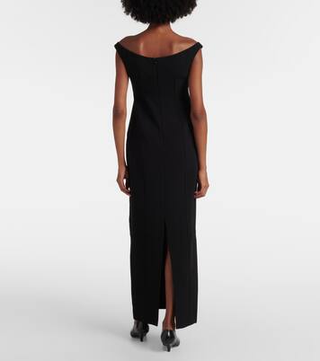 Robe longue à encolure bardot | Toteme