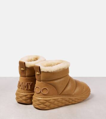 Schneestiefel Xan aus Leder mit Shearling | Jimmy Choo