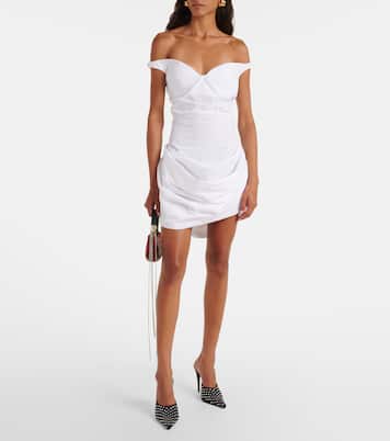 Robe en coton à encolure bardot | Magda Butrym