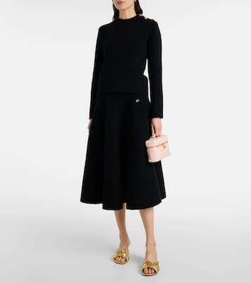 Blink Intrecciato 50 metallic leather mules | Bottega Veneta