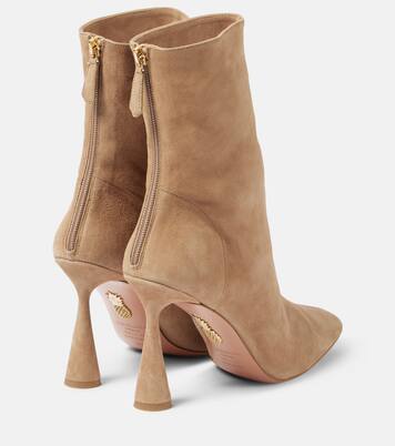 Amore 95 suede ankle boots | Aquazzura