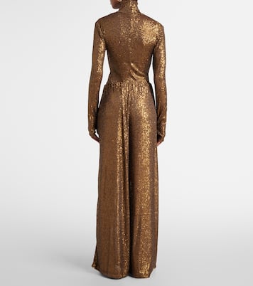 Palazzo-Hose Boyfriend Elephant mit Pailletten | Norma Kamali