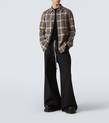 Plaid cotton shirt | Rick Owens