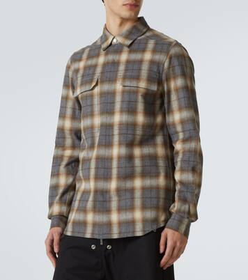 Plaid cotton shirt | Rick Owens