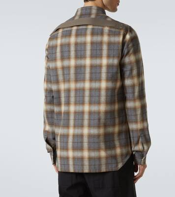 Plaid cotton shirt | Rick Owens