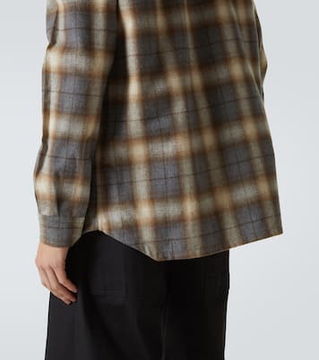 Plaid cotton shirt | Rick Owens