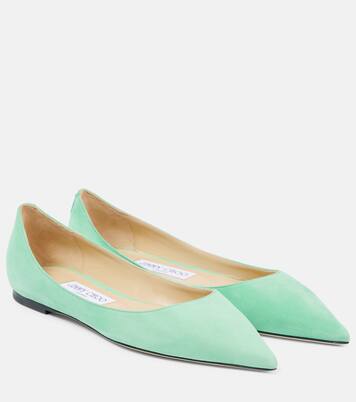 Love suede ballet flats | Jimmy Choo