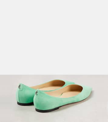 Love suede ballet flats | Jimmy Choo