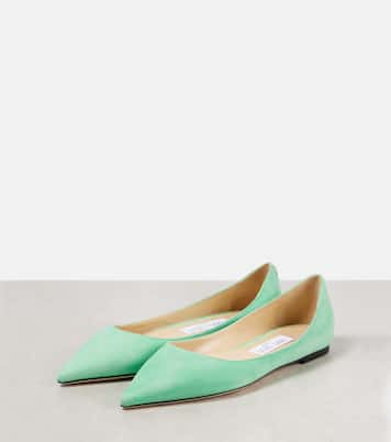 Love suede ballet flats | Jimmy Choo