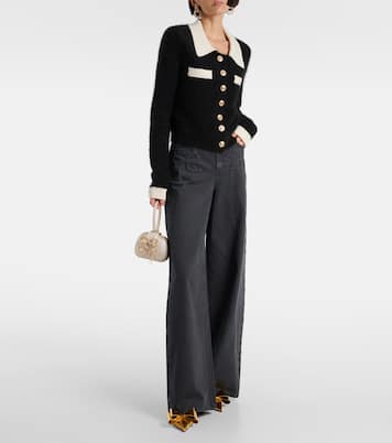 Cropped-Cardigan aus Strick | Self-Portrait