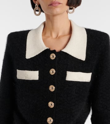 Cropped-Cardigan aus Strick | Self-Portrait