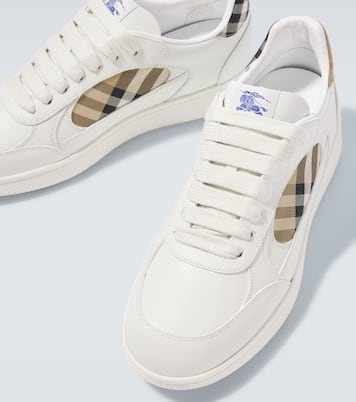 Terrace Burberry Check EKD leather sneakers | Burberry