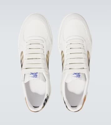 Terrace Burberry Check EKD leather sneakers | Burberry