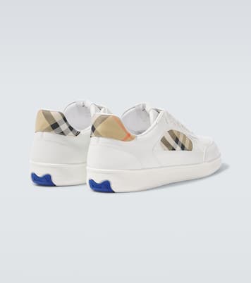 Terrace Burberry Check EKD leather sneakers | Burberry