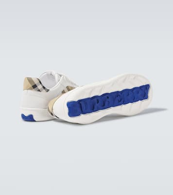 Terrace Burberry Check EKD leather sneakers | Burberry