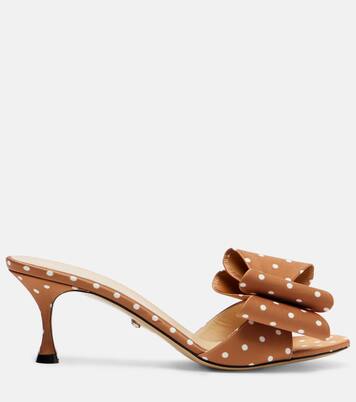 Le Cadeau 65 polka-dot satin mules | Mach & Mach