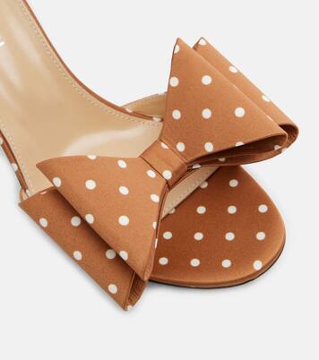 Le Cadeau 65 polka-dot satin mules | Mach & Mach