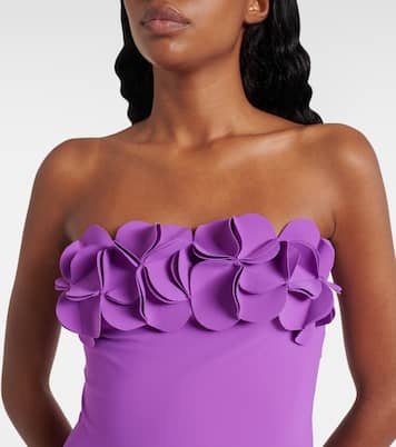 Tess floral-appliqué swimsuit | Karla Colletto