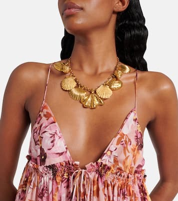 Robe en soie à fleurs | Chloé