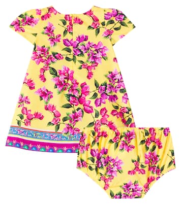 Baby Taormina cotton dress and bloomers set | Dolce&Gabbana Kids