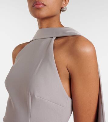 Robe longue Cece en satin et crêpe | Solace London