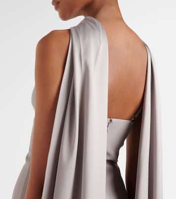 Robe longue Cece en satin et crêpe | Solace London