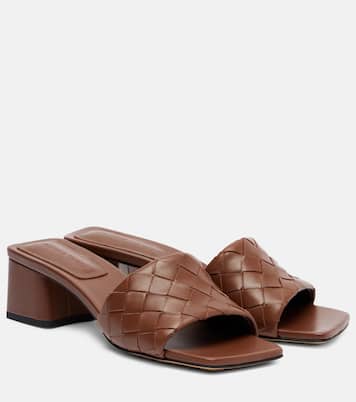 Parco 45 Intrecciato leather mules | Bottega Veneta