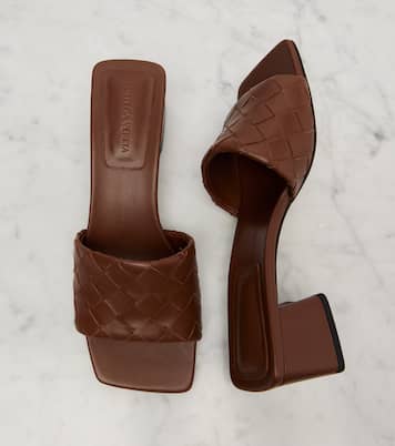 Parco 45 Intrecciato leather mules | Bottega Veneta