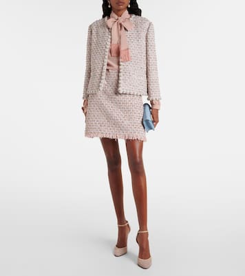 Bow-detail silk crêpe blouse | Valentino