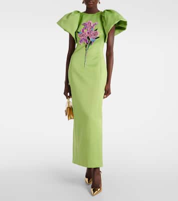 Robe de cocktail Lucinda en satin à sequins | Leo Lin