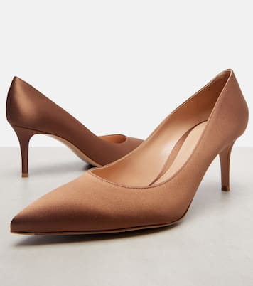 Gianvito 70 crêpe satin pumps | Gianvito Rossi