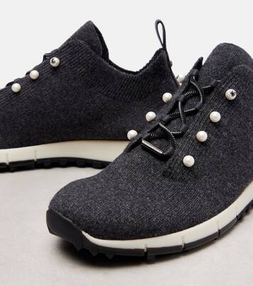 Baskets Veles en cachemire à ornements | Jimmy Choo