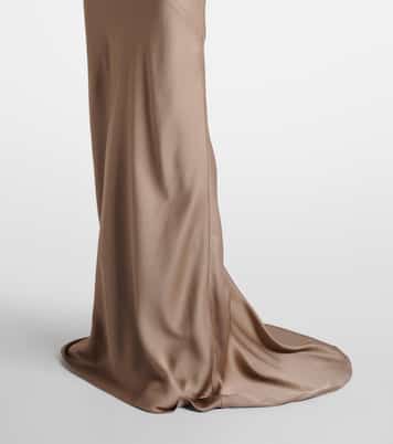 Monili satin gown | Brunello Cucinelli