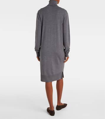 Pulloverkleid aus Wolle und Seide | Toteme