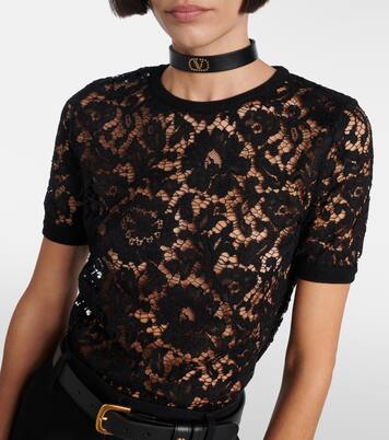 Floral lace top | Valentino