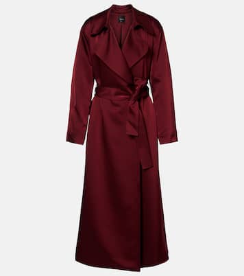 Barb satin wrap coat | Leset
