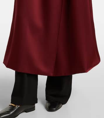 Barb satin wrap coat | Leset